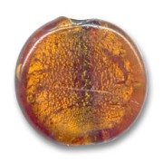 Grande Disco piatto foglia argento mm. 35 Topaz x1|raw }}