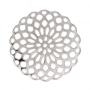 Pendenti rosone 25 mm per creazioni di bijoux argentato x4|raw }}