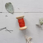 Sbieco Crêpe di viscosa Atelier Brunette 10 mm Crêpe Tangerine x1m