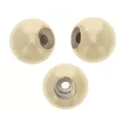 Perle stopper bead 4 mm con un foro di 1.5 mm Gold Filled x2