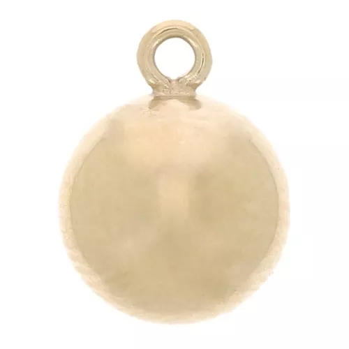 Ciondolo a forma di pallina 5 mm Gold filled x1