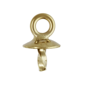 Gancetto per perlina mezza-forata 4/6 mm- Gold filled x1