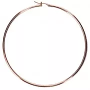 Orecchini in metallo da decorare 70x1.9mm oro rosa x2