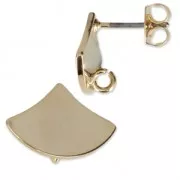 Orecchini  stile Oriental con anello da decorare 12 mm dorato x2