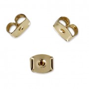 Farfalline 6 mm per orecchini. Dorato x2