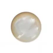 Cabochon tondo 10 mm Madreperla bianca x1