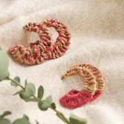 Rafia sintetica per ferri e uncinetto - Rosa mat x20m