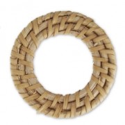 Pendente - Anello in rattan da 41 mm per la creazione di gioielli fai da te x1
