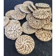Pendente - Anello in rattan da 41 mm per la creazione di gioielli fai da te x1