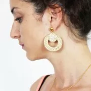 Anello in rattan 35 mm per creazioni DIY x1