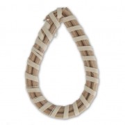 Goccia in rattan 50x33 mm per creazioni DIY x1|raw }}