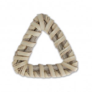 Triangle en rattan 32 mm per creazioni DIY x1