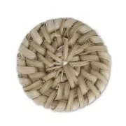 Disque en rattan 30 mm per creazioni DIY x1