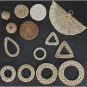Disque en rattan 30 mm per creazioni DIY x1