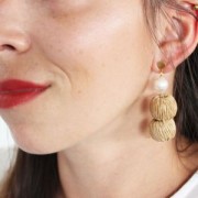 Perla in rattan 20 mm per creazioni DIY x1