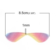 Pendente ali di farfalla con 2 fori 42.5x17 mm Multicolore x1