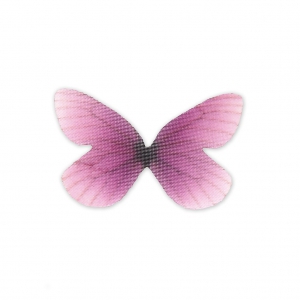 Farfalla senza foro 30x21 mm Viola e Fuchsia x1
