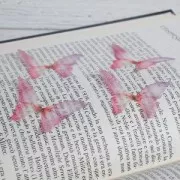 Farfalla senza foro 50x35 mm Fucsia x1