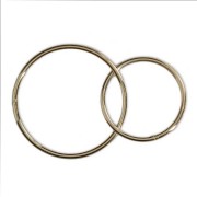 2 anelli chiusi intrecciati 22 e 17 mm Gold Filled x1|raw }}