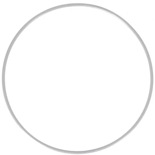 Cerchio nudo in metallo per acchiappasogni e abat-jour 15cm Argento antico