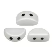 Perle in vetro Kos® par Puca® 6x3mm Opaque White x10g