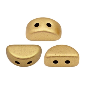 Perle in vetro Kos® par Puca® 6x3mm Gold Mat x10g
