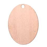 Pendente ovale per smaltatura in polvere Efcolor 19x14  mm in rame x1