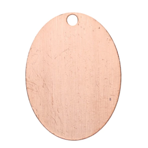 Pendente ovale per smaltatura in polvere Efcolor 19x14 mm in rame x1