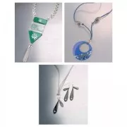 Connettore rotondo 2 anellini per smaltatura Efcolor 21x14 mm in rame x1