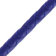 Cordone cuoio intrecciato 5 mm Blu duro x cm. 50|raw }}