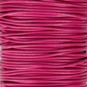Cordone in cuoio vero 1.5 mm Fuchsia x100 cm