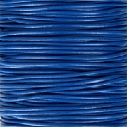 Cordone in cuoio vero 1.5 mm Blu duro x100 cm