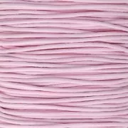 Cordone in cuoio vero 1.5 mm Rosa chiaro x100 cm