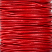 Cordone in cuoio vero 1.5 mm Rosso x100 cm|raw }}