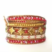 Cordone in cuoio vero 1.5 mm Rosso x100 cm