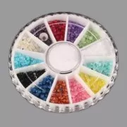 Scatolina 12 scomparti per rocailles e piccoli accessori x1