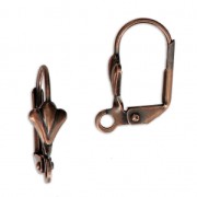 Monachelle giglio con anellino 16 mm ramato x2|raw }}