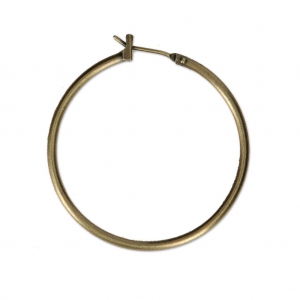 Orecchini a cerchio da decorare in metallo36X1.9 mm bronzo x2