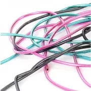 Canutiglia liscia  per ricamo - per spille & bijoux ricamati 1 mm Black