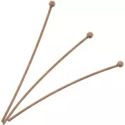 Chiodini con pallina 1.50 mm - 26X0.5 mm ramato x50