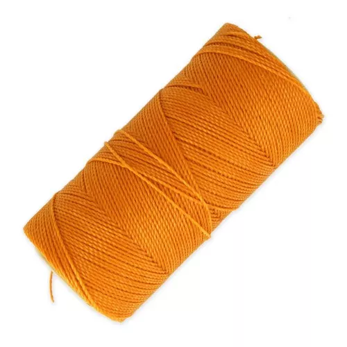 Bobina di filo cerato Linhasita per micro macramè 1 mm - Topazio chiaro (38) x168m