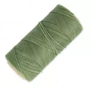 Bobina di filo cerato Linhasita per micro macramè 1 mm - Verde militare (90) x168m
