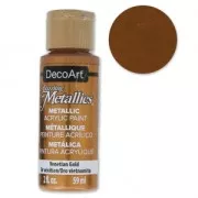 Pittura acrilica decorativa DecoArt Dazzling Metallics - Venetian Gold x59 ml