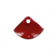 Zecchini in metallo e resina epossidica 7x10 mm - Rosso scuro x6