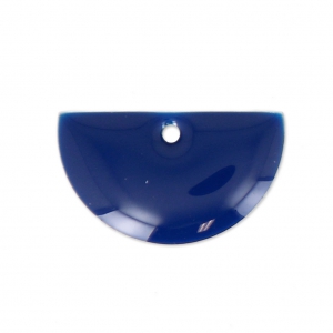 Mezzelune in metallo e resina epossidica 9.5x16 mm Blu notte x6