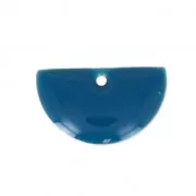 Mezzelune in metallo e resina epossidica 9.5x16 mm Petrolio x6