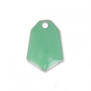 Sequins diamand en métal et résine époxy 9x13 mm Mint x6|raw }}