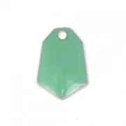 Sequins diamand en métal et résine époxy 9x13 mm Mint x6