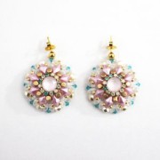 Perla di cristallo sfaccettata 4 mm Peach x50