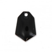 Sequins diamant en métal et résine époxy 9x13 mm Nero x6